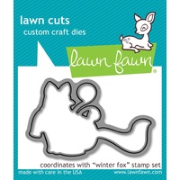 Lawn Fawn Winter Fox Stamp+Die Bundle