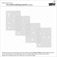 Lawn Fawn - It’s a Bird! - Stamp and Colouring Stencil Bundle