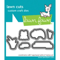 Lawn Fawn - Capybaras! Add-On - Stamp and Die Bundle