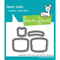 Lawn Fawn - Cake It Easy Add-On - Stamp and Die Bundle