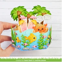 Lawn Fawn - Lawn Cuts - Platform Pop-Up Palm Tree Inserts Dies - LF3802