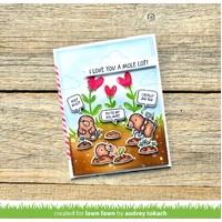 Lawn Fawn - Stamps - A Mole Lot of Love - LF3942