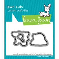 Lawn Fawn - A Mole Lot of Love Add-On - Stamp and Die Bundle
