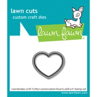 Lawn Fawn - Critter Conversation Hearts Add-On - Stamp and Die Bundle