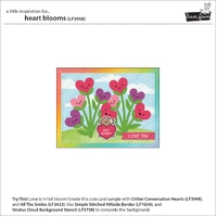 Lawn Fawn - Lawn Cuts - Heart Blooms - LF3958