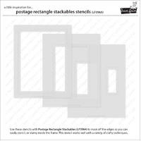 Lawn Lawn - Lawn Clippings - Postage Rectangle Stackables Stencil - LF3965