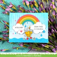 Lawn Fawn - Stamps - Rainbow Sentiments - LF4075
