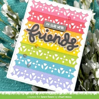 Lawn Fawn - Lawn Cuts - Scripty Friends Outline Add-On - LF4094