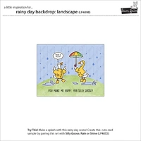 Lawn Fawn - Lawn Cuts - Rainy DayBackdrop: Landscape - LF4098