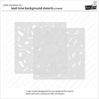 Lawn Lawn - Lawn Clippings - Tool Time Background Stencils - LF4099