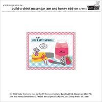 Lawn Fawn - Lawn Cuts - Build-a-Drink Mason Jar Jam and Honey Add-On Dies - LF4133