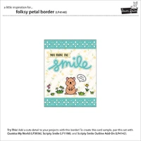 Lawn Fawn - Lawn Cuts - Folksy Petal Border Dies - LF4140