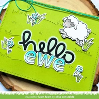 Lawn Fawn - Lawn Cuts - Scripty Hello Die Outline Add-On Dies - LF4141