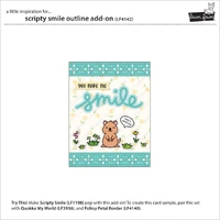 Lawn Fawn - Lawn Cuts - Scripty Smile Outline Add-On Dies - LF4142
