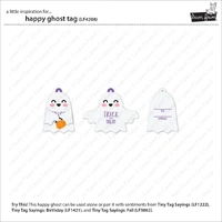 Lawn Fawn - Lawn Cuts - Happy Ghost Tag - LF4208