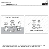 Lawn Fawn - Stamps - Cozy Dogs - LF4250