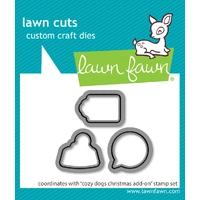 Lawn Fawn - Cozy Dogs Christmas Add-On - Stamp and Die Bundle