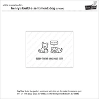 Lawn Fawn - Stamps - Henry's Build-A-Sentiment: Dog- LF4264