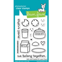 Lawn Fawn Milk And Cookies Stamp+Die Bundle