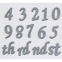 Scrap Dragon Dies Numbers Italics