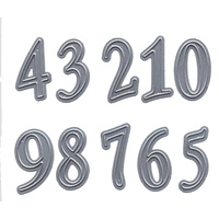Scrap Dragon Dies Numbers Italics Large 32mm