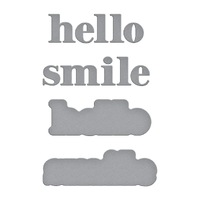 Spellbinders Die Hello Smile Etched Dies S1-154