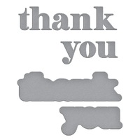 Spellbinders Die Thank You Etched Dies S1-155
