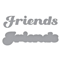 Spellbinders Die Friends Etched Dies S2-385