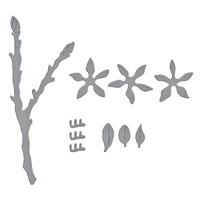 Spellbinders Die Forsythia Etched Dies S2-402