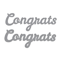 Spellbinders Die D-Lites Bold Type Congrats S3-394