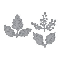 Spellbinders Die Withered Viburnum Etched Dies S3-516