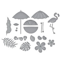 Spellbinders Die Tropical Flair Etched Dies S4-1336
