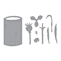 Spellbinders Die Paperwhites and Glass Vase Etched Dies S4-1364