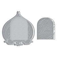 Spellbinders Die Forever In Our Memory Vignette Etched Die S5-457