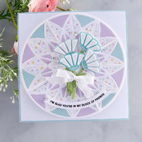 Spellbinders Die Quilted Stained Glass Window Etched Dies S5-543