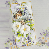 Lavender Love Paper Pad - 8" x 8" (12 Sheets) By Scrap Boys
