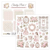 Shabby Pack 2 Paper Pad - 12" x 12" (12 Sheets) By Scrap Boys