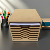 Scrap Dragon A3 Paper MDF Storage Rack Unit