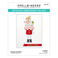 Spellbinders Embossing Folder 4.25x5.5 Sweater Weather SES-025