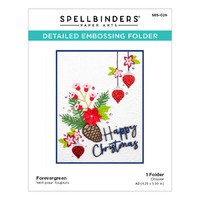 Spellbinders Embossing Folder 4.25x5.5 Forevergreen SES-026