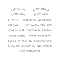 Spellbinders Clear Stamps Make A Scene Sentiments STP-025
