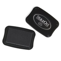 StazOn Ink Pad Jet Black PLUS Reinker Refill