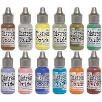 Tim Holtz Distress Oxide Ink Pads And ReInkers 12 Colours Set 3