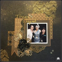 Ultimate Crafts Stencil 6x6 The Ritz Deco Waves