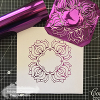 Ultimate Crafts Hotfoil Stamp Bohemian Bouquet Orchid Box 