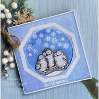 Creative Expressions Designer Boutique Snowy Owls 4 in x 6 in Stamp Set UMSDB162