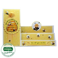 Katy Sue - Stepper Cards & Envelopes - Mixed Styles - Pack of 12