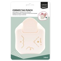 Vaessen Creative 3-in-1 Corner Tag Punch Scallop