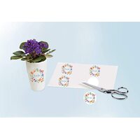 Avery Laser InkJet Sticker Project Paper Glossy Clear 8.5 x 11 inch