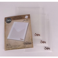 Sizzix Plastic Storage Envelopes 5 1/4 x 6 1/4 Inch by Tim Holtz